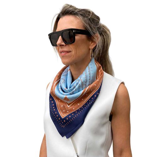 Dark Hampton X Ellie Compton The Lawrie Silk Scarf